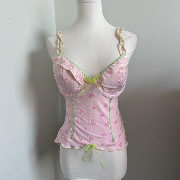 💗 Y2K Fairycore Heart Corset Top 36c - Picture 3 of 7